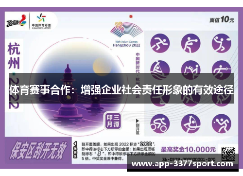 体育赛事合作：增强企业社会责任形象的有效途径